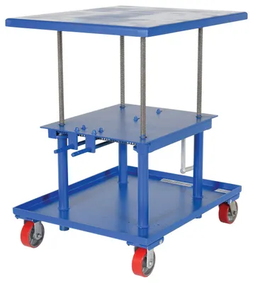 Vestil MT-3036-LP mechanical post table shown from an alternate angle