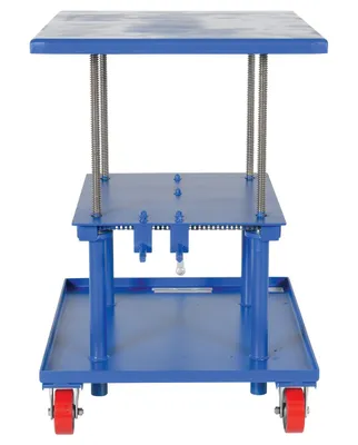 Vestil MT-3036-LP mechanical post table shown from an alternate angle