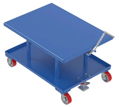 Vestil MT-3042-LP mechanical post table shown from an alternate angle