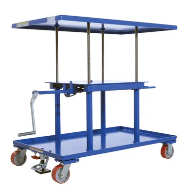 Vestil MT-3048-HP mechanical post table shown from an alternate angle
