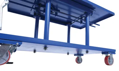 Vestil MT-3048-HP mechanical post table shown from an alternate angle