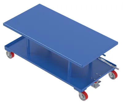 Vestil MT-3060-LP mechanical post table shown from an alternate angle