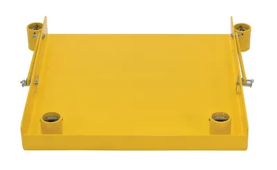 Vestil MTC-RB mechanical trash compactor shown from an alternate angle