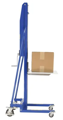 Vestil MWP-220-M manual & dc work positioner shown from an alternate angle