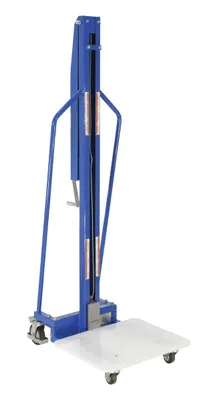Vestil Steel Manual Work Positioner 33 In. x 23-3/4 In. x 72 In. 220 Lb. Capacity Blue