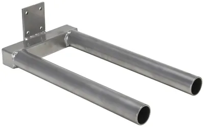Vestil Steel Double Spindle Manual Work Positioner Attachment 5-1/2 In. x 9-3/4 In. x 20 In. Silver