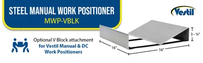 Vestil MWP-VBLK manual & dc work positioner feature highlights