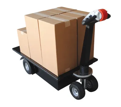 Vestil NE-CART-1 traction-drive cart shown from an alternate angle