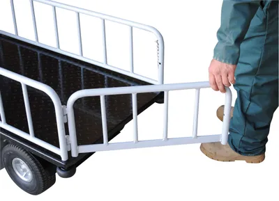 Vestil NE-CART-2 traction-drive cart shown from an alternate angle