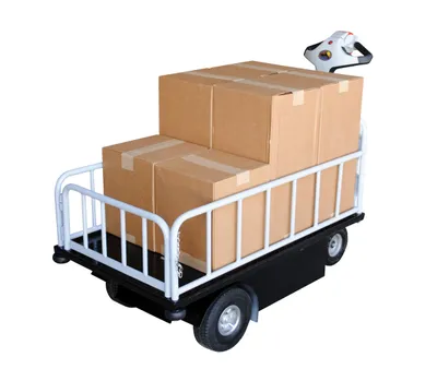 Vestil NE-CART-2 traction-drive cart shown from an alternate angle