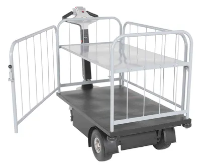 Vestil NE-CART-3 traction-drive cart shown from an alternate angle
