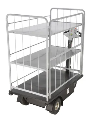 Vestil NE-CART-4 traction-drive cart shown from an alternate angle