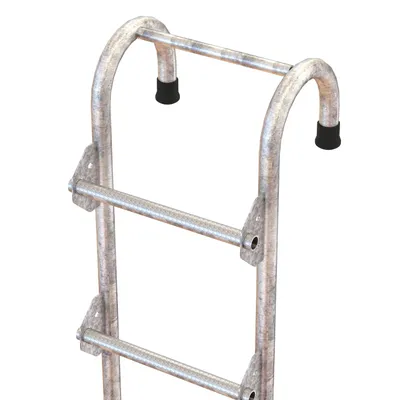 Vestil NTAL-10-HDG tank access ladder shown from an alternate angle