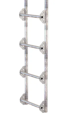 Vestil NTAL-12-HDG tank access ladder shown from an alternate angle