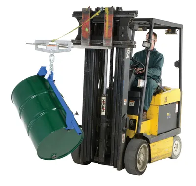 Vestil NVD-40 near vertical drum lifter shown from an alternate angle