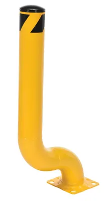 Vestil OBOL-35-4.5 offset steel bollard shown from an alternate angle