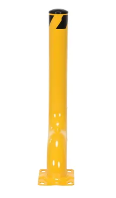 Vestil OBOL-35-4.5 offset steel bollard shown from an alternate angle