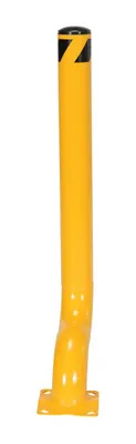 Vestil OBOL-47-4.5 offset steel bollard shown from an alternate angle