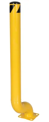 Vestil OBOL-53-4.5 offset steel bollard shown from an alternate angle