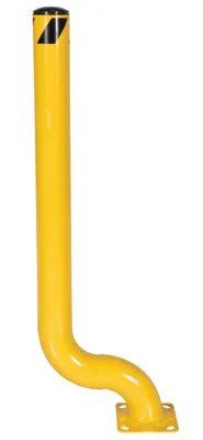 Vestil OBOL-53-4.5 offset steel bollard shown from an alternate angle