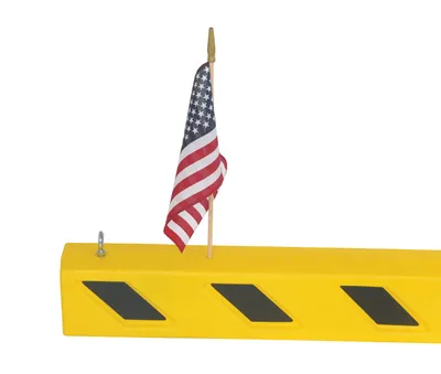 Vestil ODG-120-F overhead door warning barrier shown from an alternate angle
