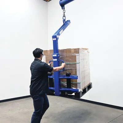 Vestil OLA-2-42 overhead load lifter shown from an alternate angle