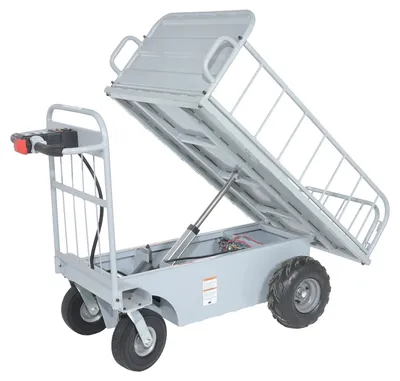 Vestil OROAD-1000-T off-road traction drive powered cart shown from an alternate angle