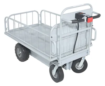 Vestil OROAD-1000-T off-road traction drive powered cart shown from an alternate angle