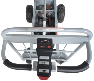 Vestil OROAD-1000-T off-road traction drive powered cart shown from an alternate angle