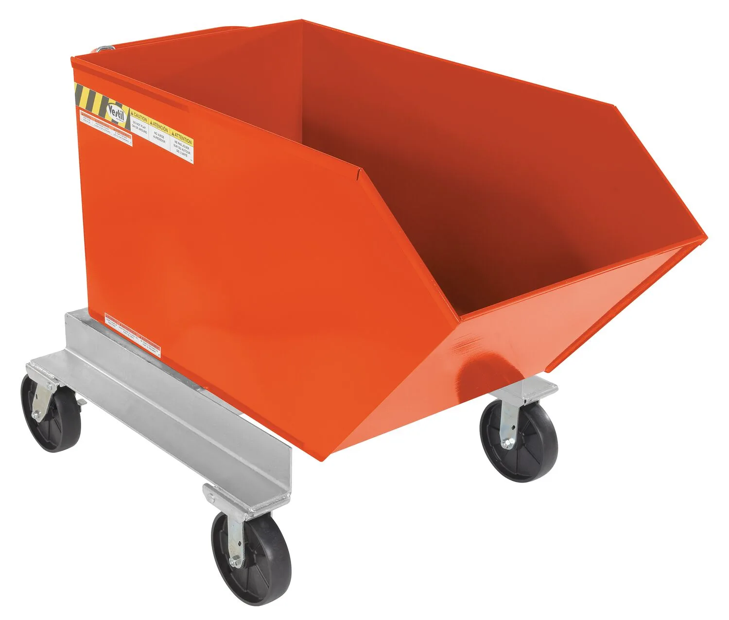 Vestil P-HOP-0.5-OR portable steel hopper