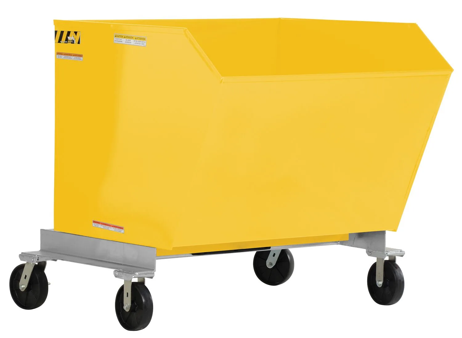 Vestil P-HOP-1.5-YL portable steel hopper