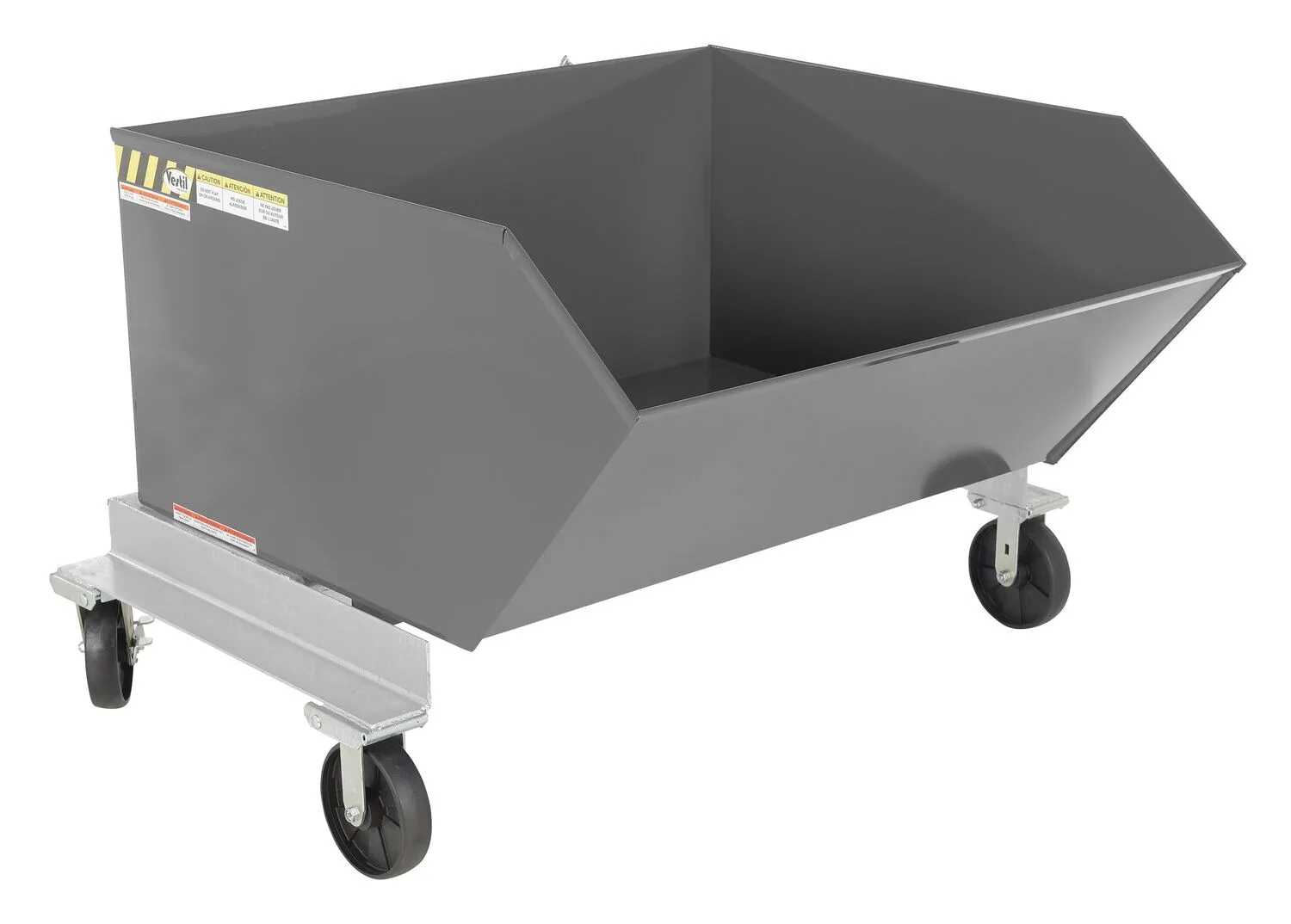 Vestil P-HOP-1-GYSG portable steel hopper