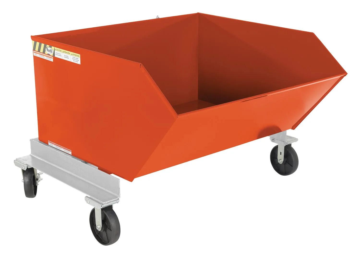 Vestil P-HOP-1-OR portable steel hopper