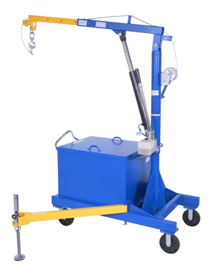 Vestil P-JIB-2 portable cantilever hoist shown from an alternate angle