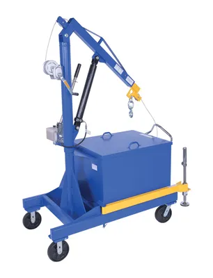 Vestil P-JIB-2 portable cantilever hoist shown from an alternate angle