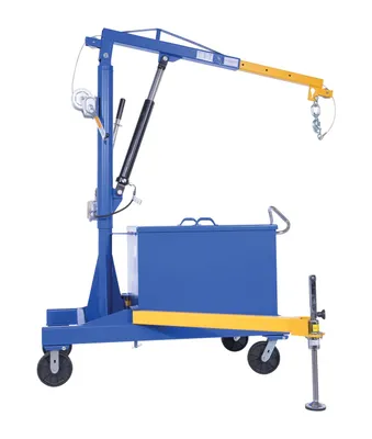Vestil P-JIB-2 portable cantilever hoist shown from an alternate angle