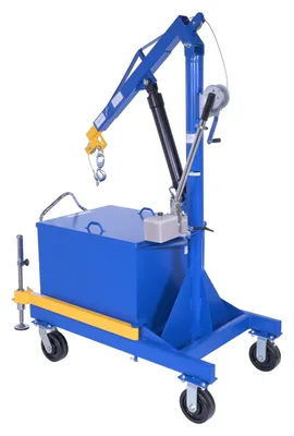 Vestil P-JIB-4 portable cantilever hoist shown from an alternate angle