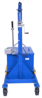 Vestil P-JIB-4 portable cantilever hoist shown from an alternate angle