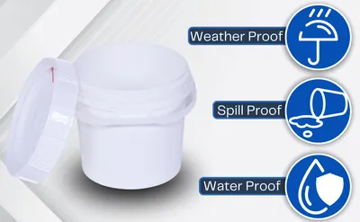 Vestil PAIL-SCR-35-W pail feature highlights