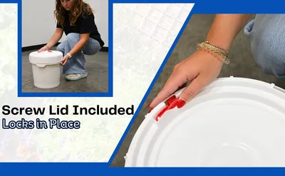 Vestil PAIL-SCR-35-W pail feature highlights