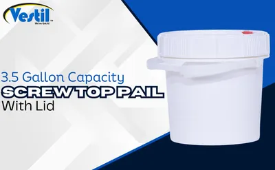 Vestil PAIL-SCR-35-W pail feature highlights