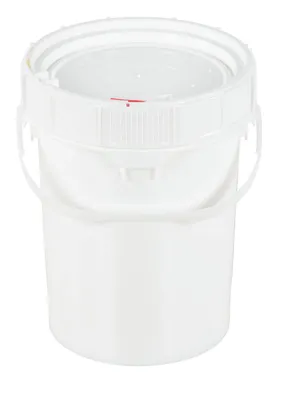Vestil PAIL-SCR-5-W pail shown from an alternate angle