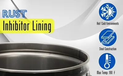 Vestil PAIL-STL-RI pail feature highlights