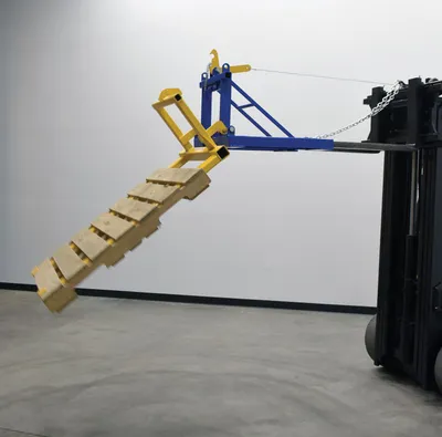 Vestil PAL-D/R pallet dumper retainer shown from an alternate angle