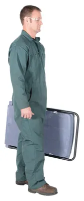 Vestil PC-25 versatile platform trucks with fold down handle shown from an alternate angle