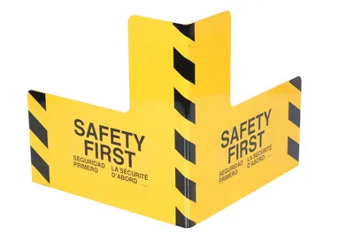 Vestil Steel Corner Guard 24 In. x 24 In. x 24 In. Yellow