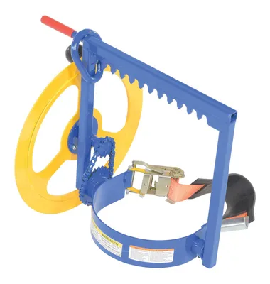 Vestil PCT-5 hoist mounted pail carrier rotator shown from an alternate angle