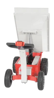 Vestil PDC-1000-33 powered dump cart shown from an alternate angle