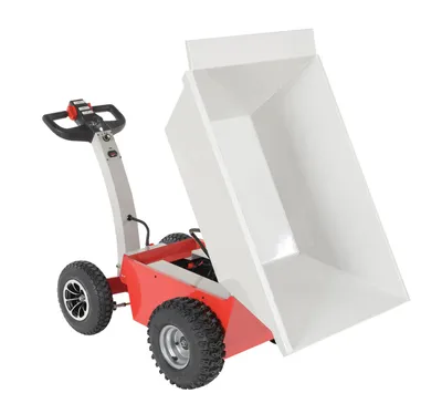 Vestil PDC-1000-33 powered dump cart shown from an alternate angle