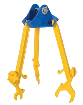 Vestil PDL-800-M multi-purpose overhead drum lifters wrenche shown from an alternate angle